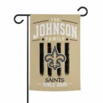New Orleans Saints Garden Flag Personalized Distressed Stripes Gold Best Selling