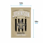 New Orleans Saints Garden Flag Personalized Distressed Stripes Gold Best Selling