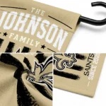 New Orleans Saints Garden Flag Personalized Distressed Stripes Gold Best Selling