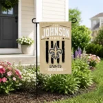 New Orleans Saints Garden Flag Personalized Distressed Stripes Gold Best Selling