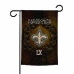New Orleans Saints Garden Flag Personalized Laurel Wreath Gold Best Selling