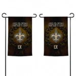 New Orleans Saints Garden Flag Personalized Laurel Wreath Gold Best Selling