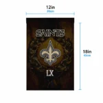 New Orleans Saints Garden Flag Personalized Laurel Wreath Gold Best Selling