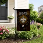 New Orleans Saints Garden Flag Personalized Laurel Wreath Gold Best Selling