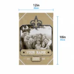 new-orleans-saints-garden-flag-personalized-photo-frame-gold-best-selling.webp