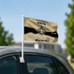 New Orleans Saints House Flag Custom Brushed Streaks Gold Best Selling