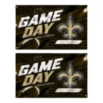 New Orleans Saints House Flag Customized Action Streaks Gold Best Selling