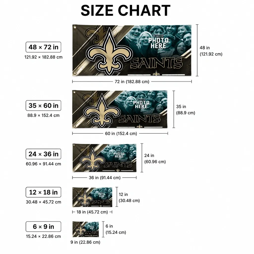 New Orleans Saints House Flag Customized Diagonal Stripes Gold High Quality New Orleans Saints House Flag Customized Diagonal Stripes Gold High Quality