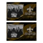 New Orleans Saints House Flag Personalized Framed Photo Gold Black Best Selling