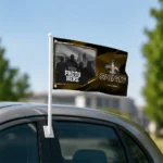 New Orleans Saints House Flag Personalized Framed Photo Gold Black Best Selling