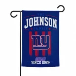 New York Giants Garden Flag Custom Distressed Stripes Blue Best Selling
