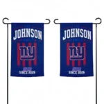 New York Giants Garden Flag Custom Distressed Stripes Blue Best Selling