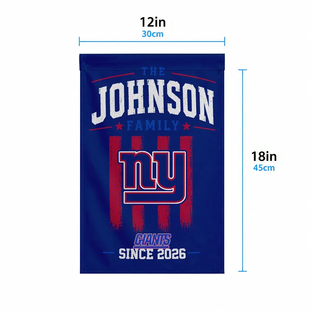 New York Giants Garden Flag Custom Distressed Stripes Blue High Quality New York Giants Garden Flag Custom Distressed Stripes Blue High Quality