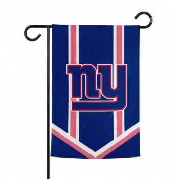 New York Giants Garden Flag Customized Chevron Stripes Blue Best Selling