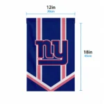 New York Giants Garden Flag Customized Chevron Stripes Blue Best Selling