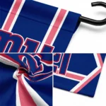New York Giants Garden Flag Customized Chevron Stripes Blue Best Selling