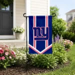 New York Giants Garden Flag Customized Chevron Stripes Blue Best Selling