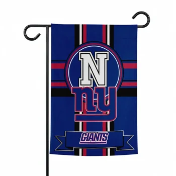 New York Giants Garden Flag Customized Circle Medallion Blue Best Selling