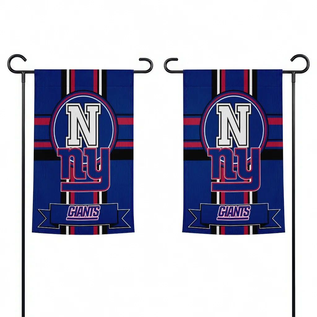 New York Giants Garden Flag Customized Circle Medallion Blue Fashion Forward New York Giants Garden Flag Customized Circle Medallion Blue Fashion Forward