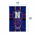 New York Giants Garden Flag Customized Circle Medallion Blue Best Selling