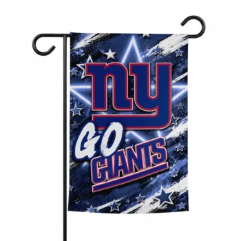 New York Giants Garden Flag Personalized Glowing Star Blue Best Selling