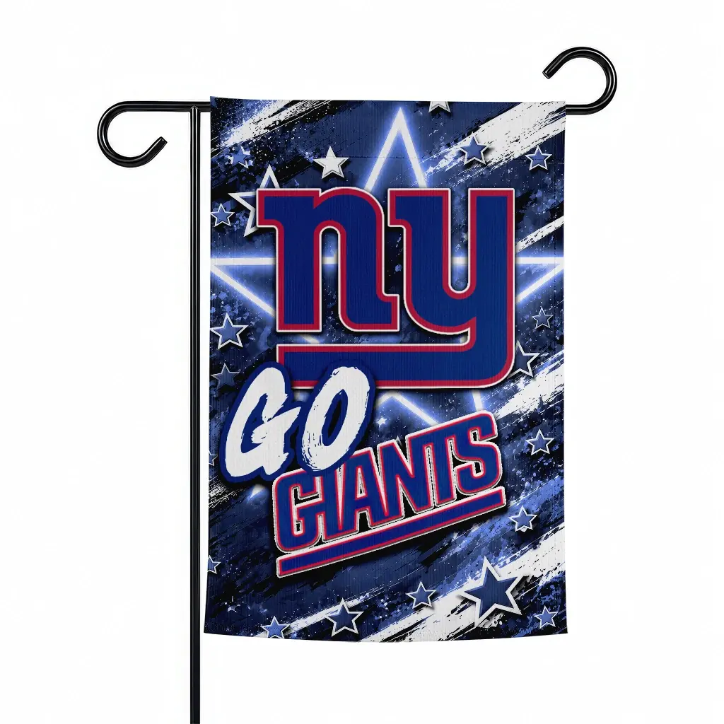 New York Giants Garden Flag Personalized Glowing Star Blue Best Selling New York Giants Garden Flag Personalized Glowing Star Blue Best Selling