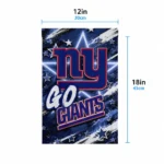 New York Giants Garden Flag Personalized Glowing Star Blue Best Selling