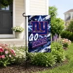 New York Giants Garden Flag Personalized Glowing Star Blue Best Selling