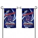 New York Giants Garden Flag Personalized Swirl Vortex Blue Best Selling