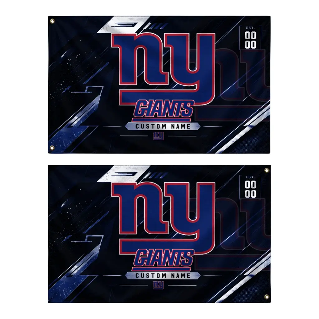 New York Giants House Flag Custom Speed Slashes Blue Fashion Forward New York Giants House Flag Custom Speed Slashes Blue Fashion Forward