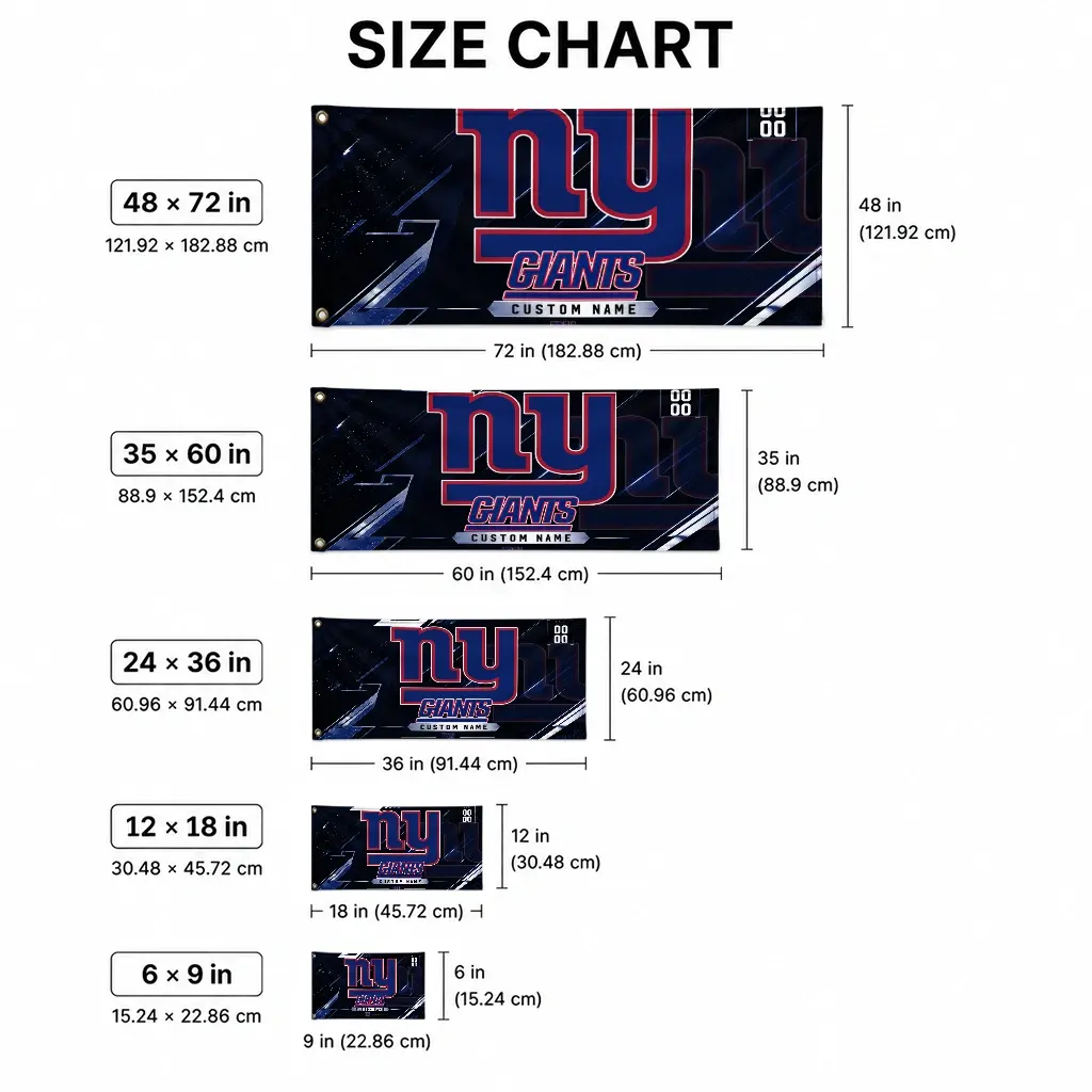 New York Giants House Flag Custom Speed Slashes Blue High Quality New York Giants House Flag Custom Speed Slashes Blue High Quality