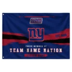 New York Giants House Flag Customized Brushed Streaks Blue Best Selling