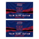 New York Giants House Flag Customized Brushed Streaks Blue Best Selling