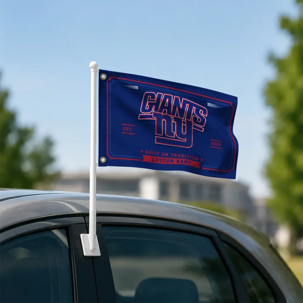 New York Giants House Flag Customized Ornate Border Blue Latest Model New York Giants House Flag Customized Ornate Border Blue Latest Model