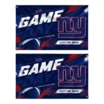 New York Giants House Flag Personalized Action Streaks Blue Best Selling