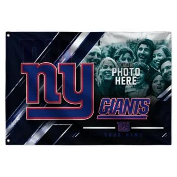 New York Giants House Flag Personalized Diagonal Stripes Blue Best Selling