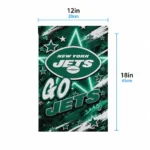 New York Jets Garden Flag Custom Glowing Star Green Best Selling