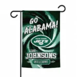 New York Jets Garden Flag Custom Swirl Vortex Green Best Selling