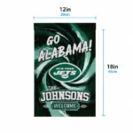 New York Jets Garden Flag Custom Swirl Vortex Green Best Selling