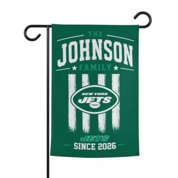 New York Jets Garden Flag Customized Distressed Stripes Green Best Selling