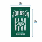 New York Jets Garden Flag Customized Distressed Stripes Green Best Selling