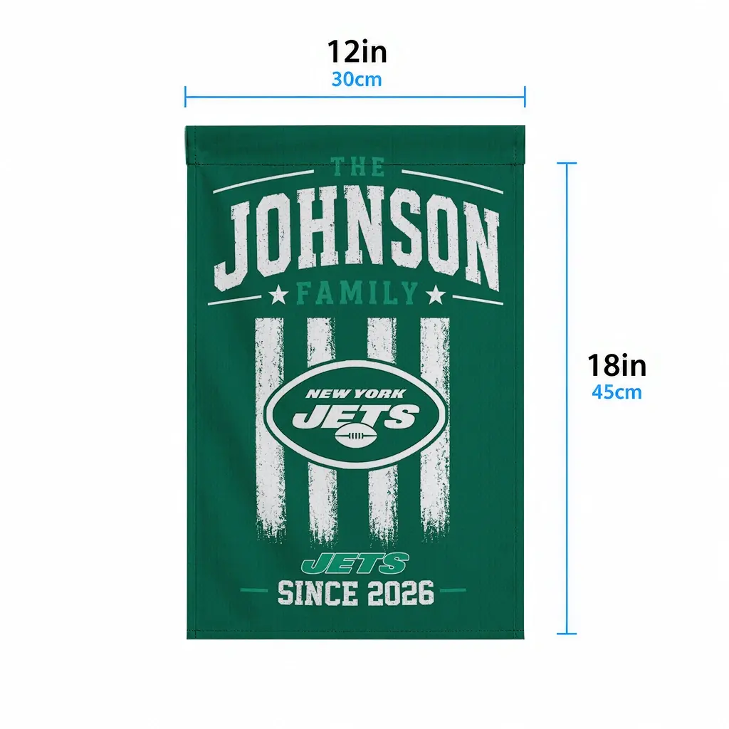 New York Jets Garden Flag Customized Distressed Stripes Green High Quality New York Jets Garden Flag Customized Distressed Stripes Green High Quality