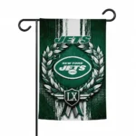 New York Jets Garden Flag Customized Laurel Wreath Green Best Selling