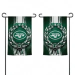New York Jets Garden Flag Customized Laurel Wreath Green Best Selling