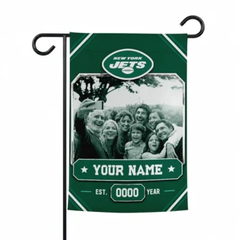 New York Jets Garden Flag - Customized Photo Frame Green