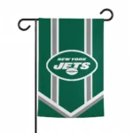 New York Jets Garden Flag Personalized Chevron Stripes Green Best Selling