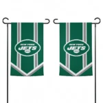New York Jets Garden Flag Personalized Chevron Stripes Green Best Selling