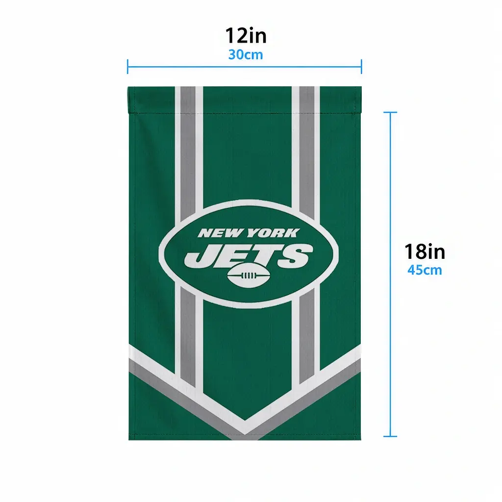 New York Jets Garden Flag Personalized Chevron Stripes Green High Quality New York Jets Garden Flag Personalized Chevron Stripes Green High Quality