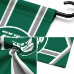 New York Jets Garden Flag Personalized Chevron Stripes Green Best Selling