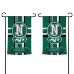 New York Jets Garden Flag Personalized Circle Medallion Green Best Selling